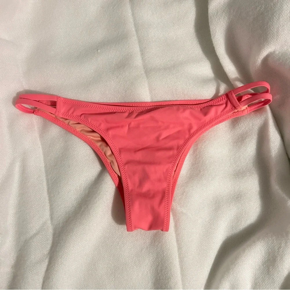 Victoria’s Secret Womens Size Small S Bathing Suit Bikini Bottom Cheeky Pink - Picture 1 of 6